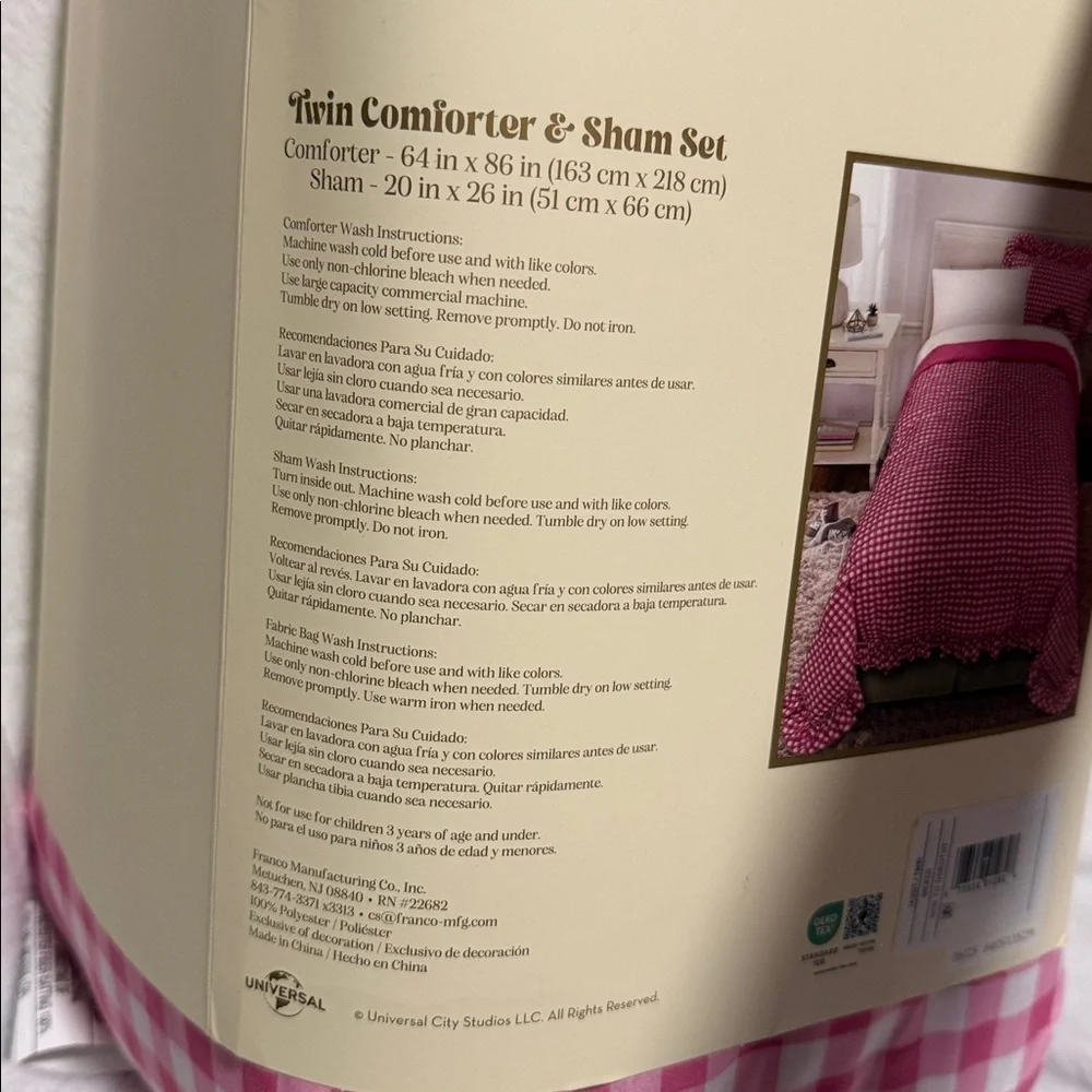 Wicked Pink Twin Comforter & Sham Set by Katie Kime